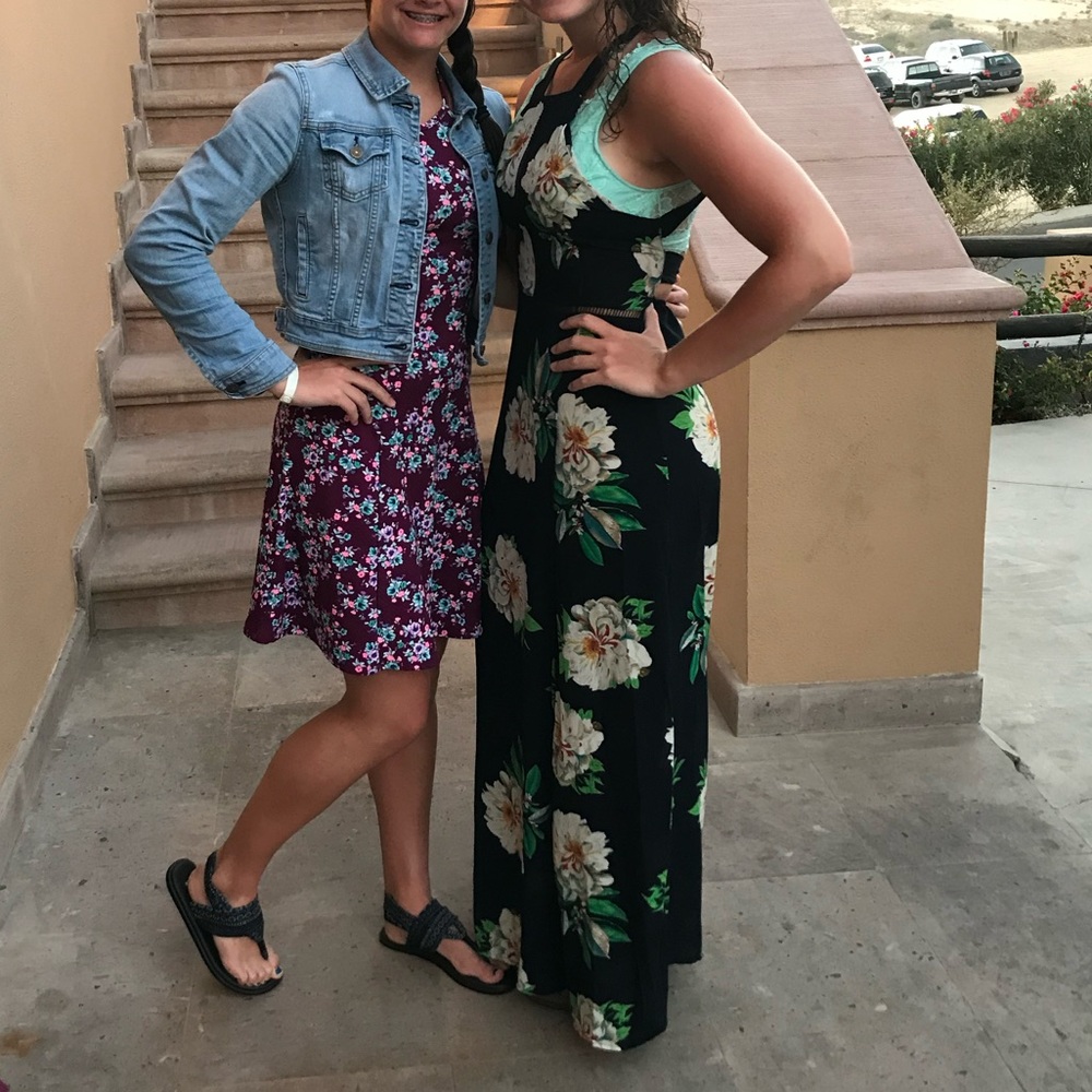 Long floral dress